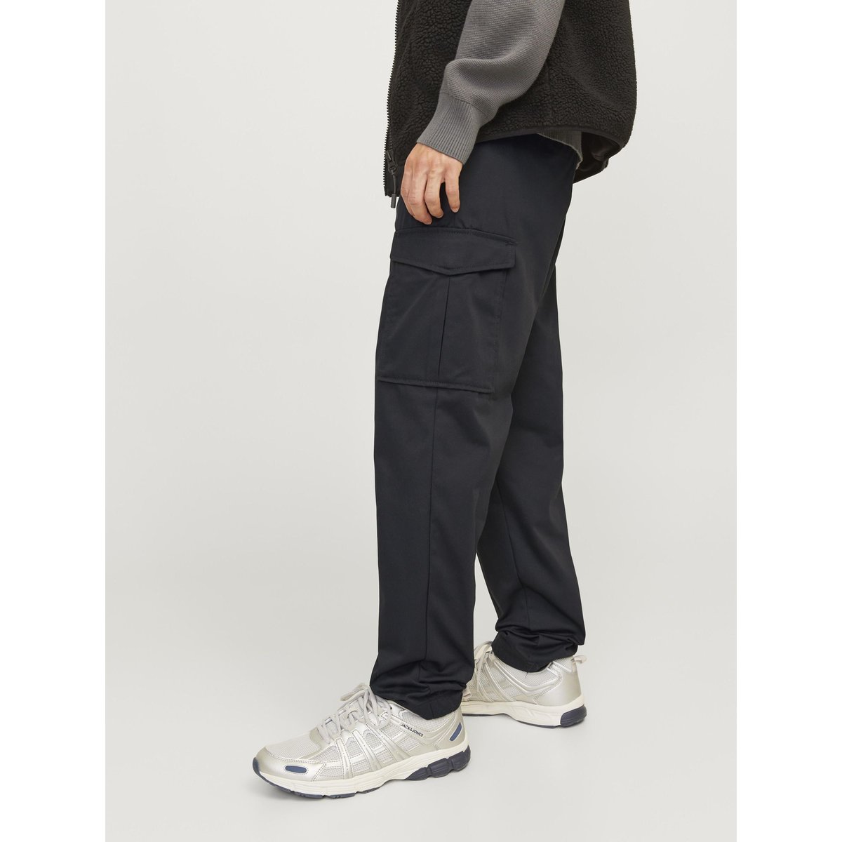Pantalon Cargo black 1, JACK & JONES