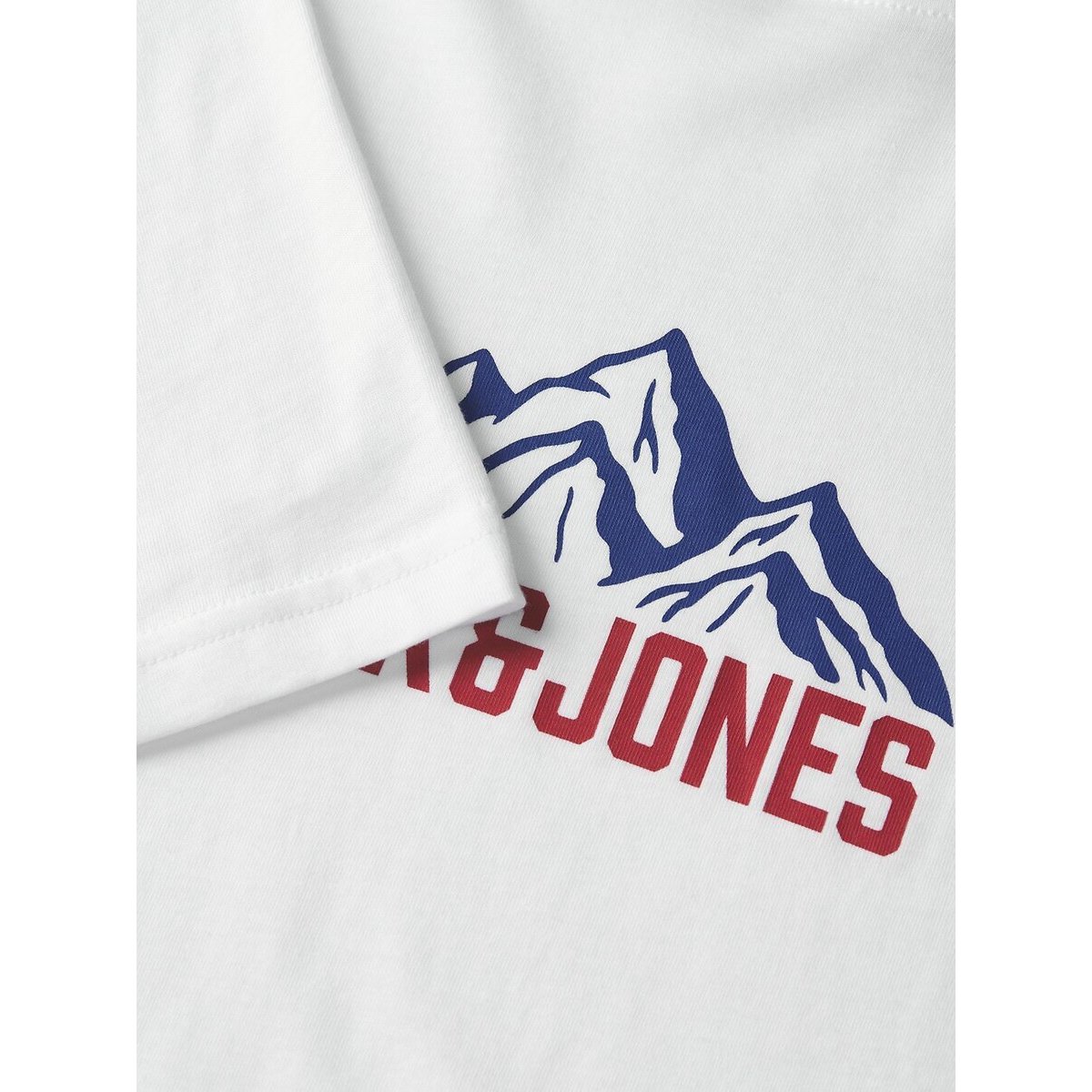 T-shirt met korte mouwen en ronde hals, ROCHE wit, JACK & JONES