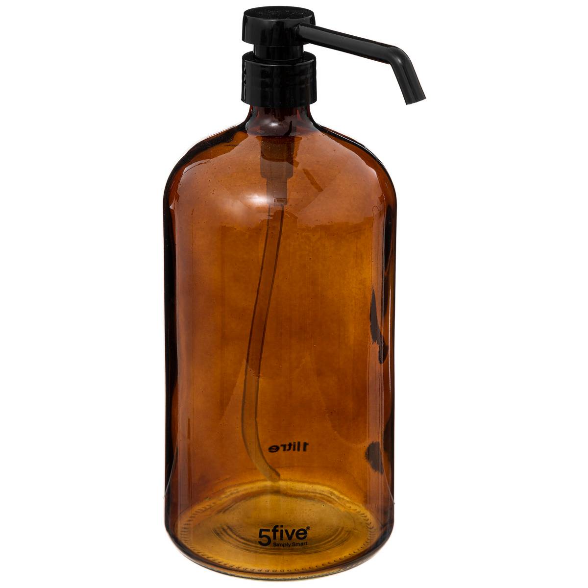 Distributeur à savon 1L en verre APOTHICAIRE marron, 5FIVE SIMPLY SMART