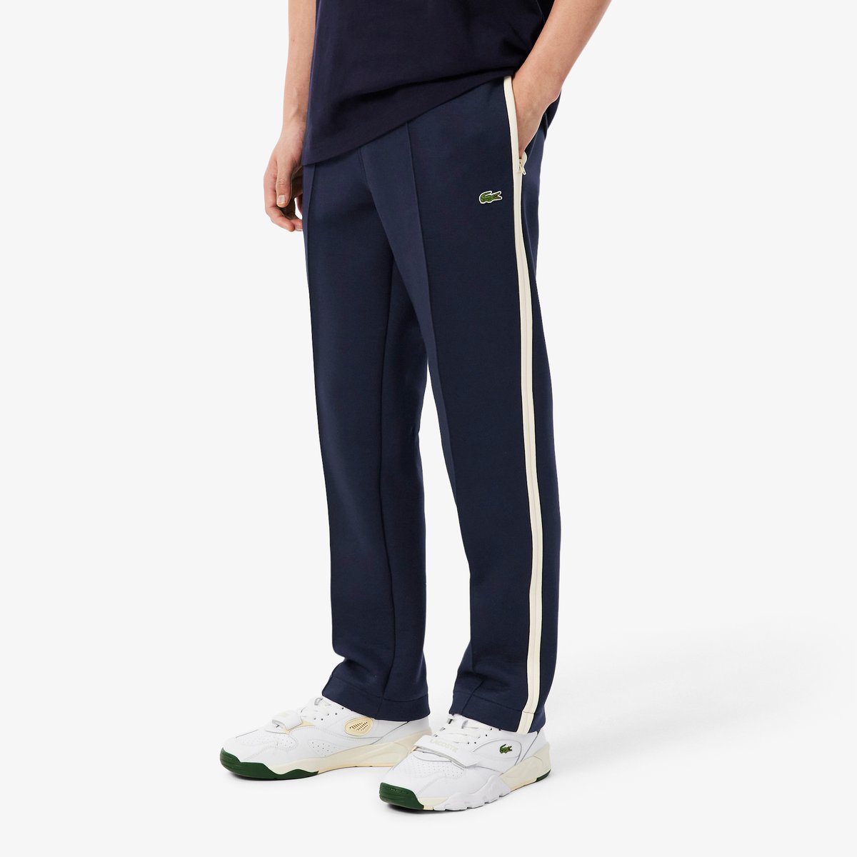 Pantalon de survêtement fabriqué en France bleu-mxq, LACOSTE