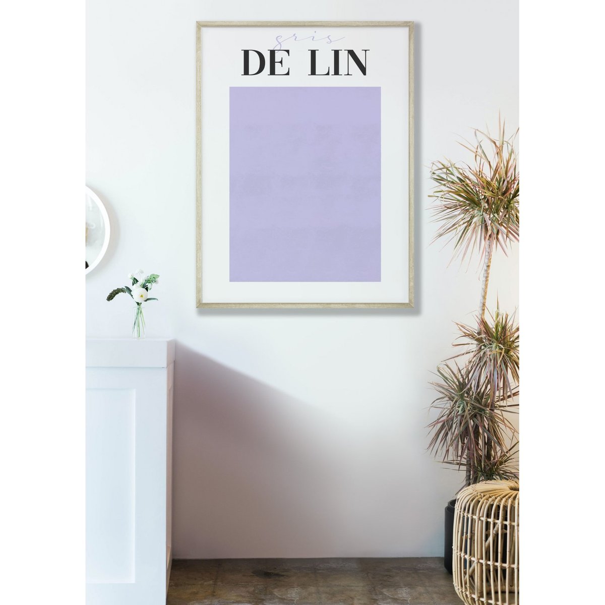 Affiche Gris de Lin blanc, L'AFFICHERIE