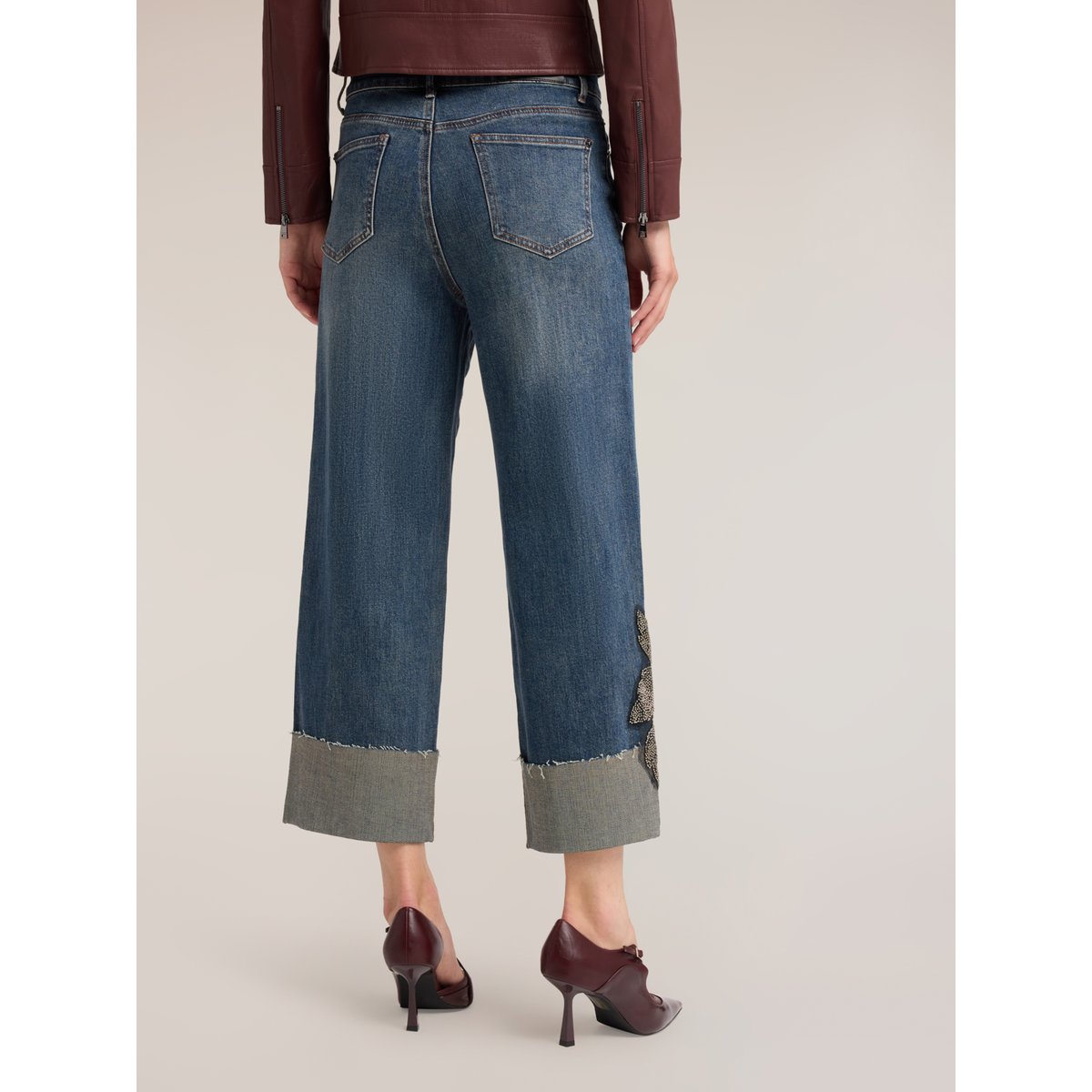 Jean court avec patch brodé light - blue, MOTIVI