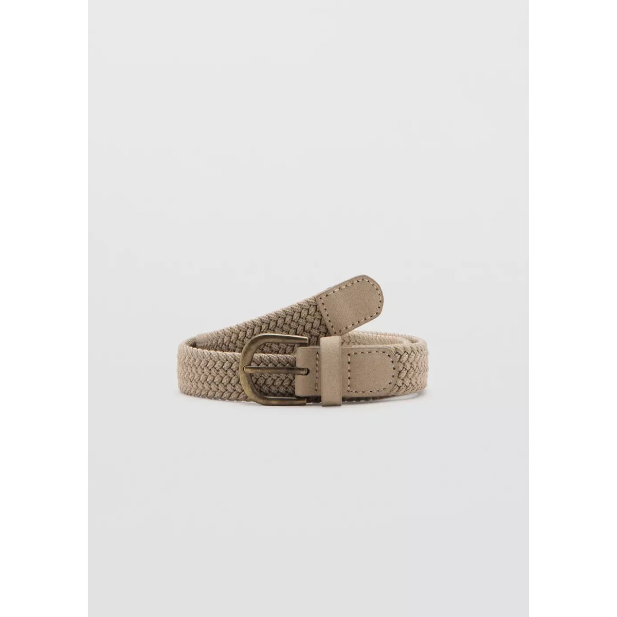 Ceinture tressée sable, MANGO KIDS