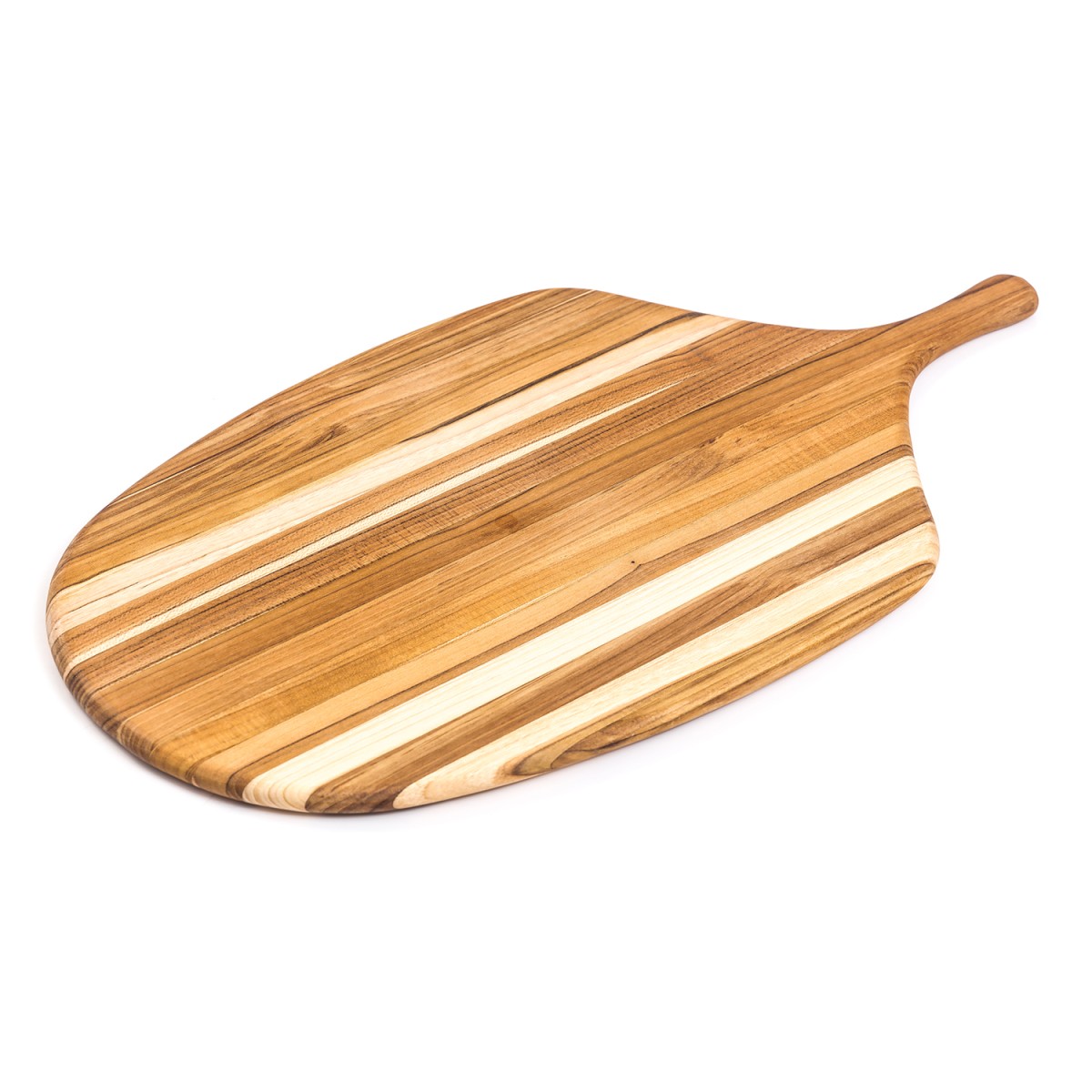 Planche de service large en teck bois de fil - Canoe 54.5cm TEAKHAUS couleur unique, CRISTEL