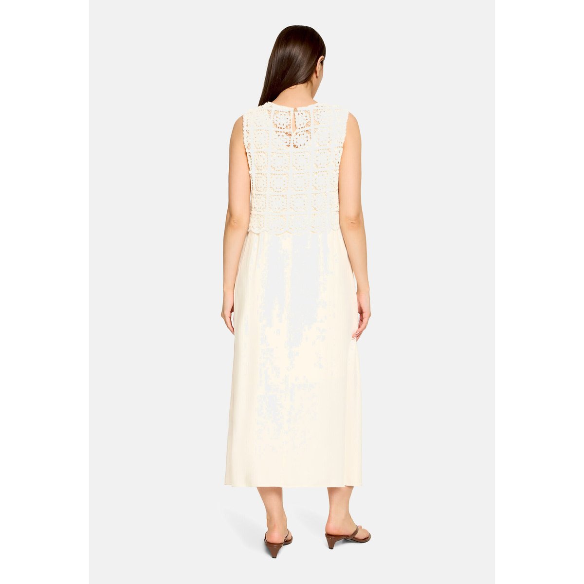 Robe casual à broderies eggnog, CARTOON