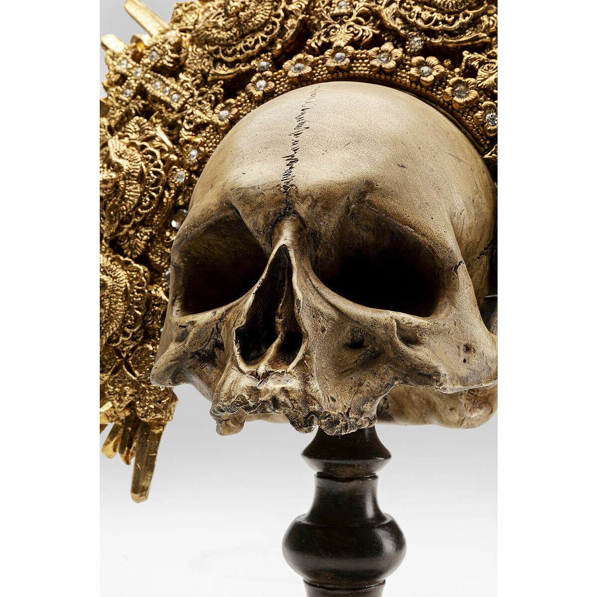 Objet décoratif King Skull 42cm doré, KARE DESIGN
