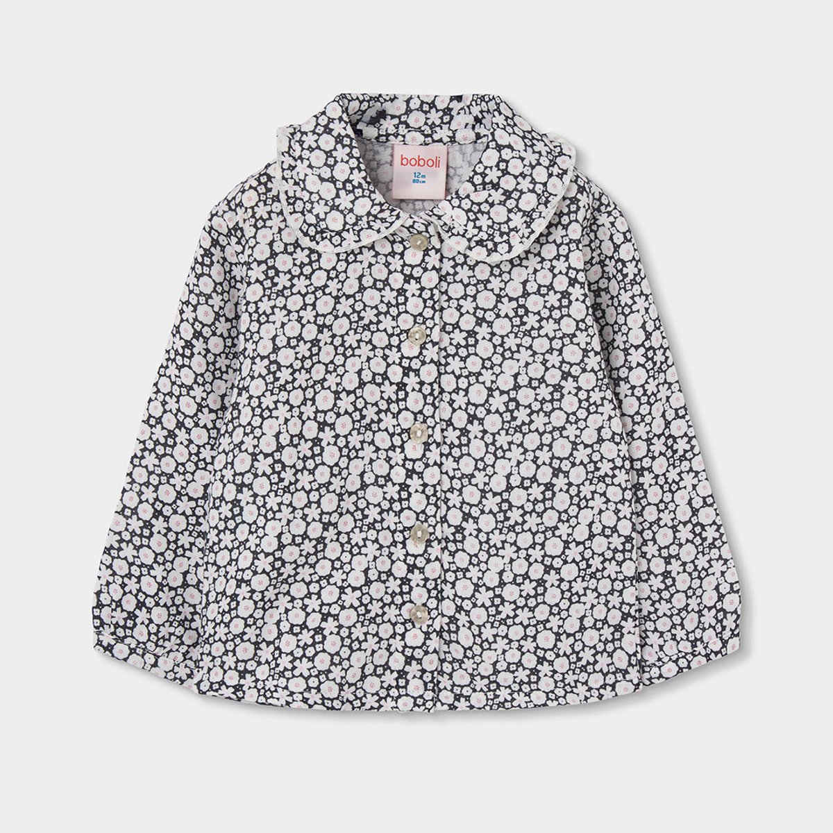 Blouse fille imprimé fleurs multicolore, BOBOLI