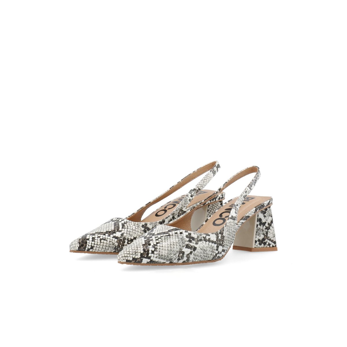 Chaussures À Bride Arrière blanc - whitesnake, BIANCO