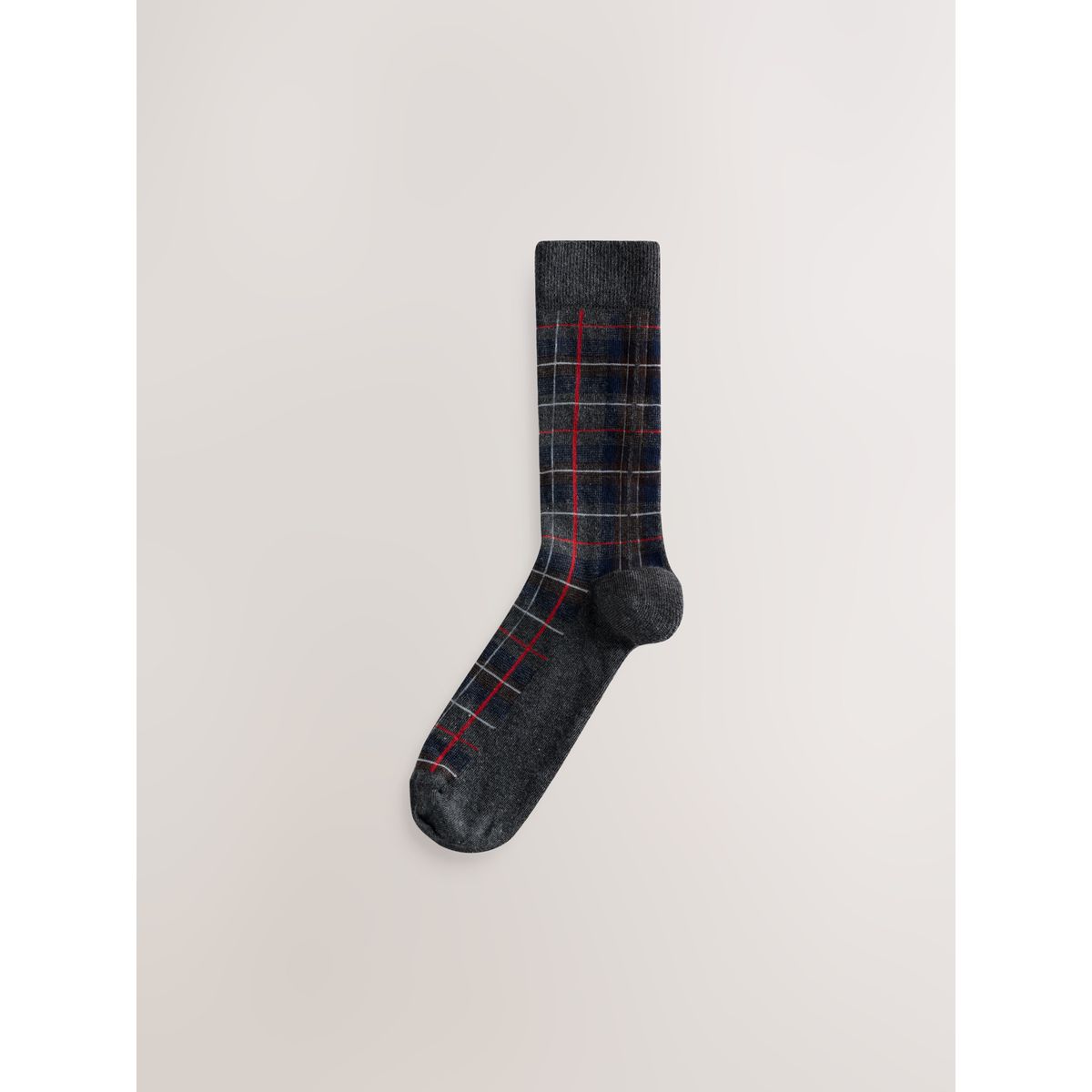 Chaussettes à motif, 5 paires carreaux rouges/bleus riches, NEXT