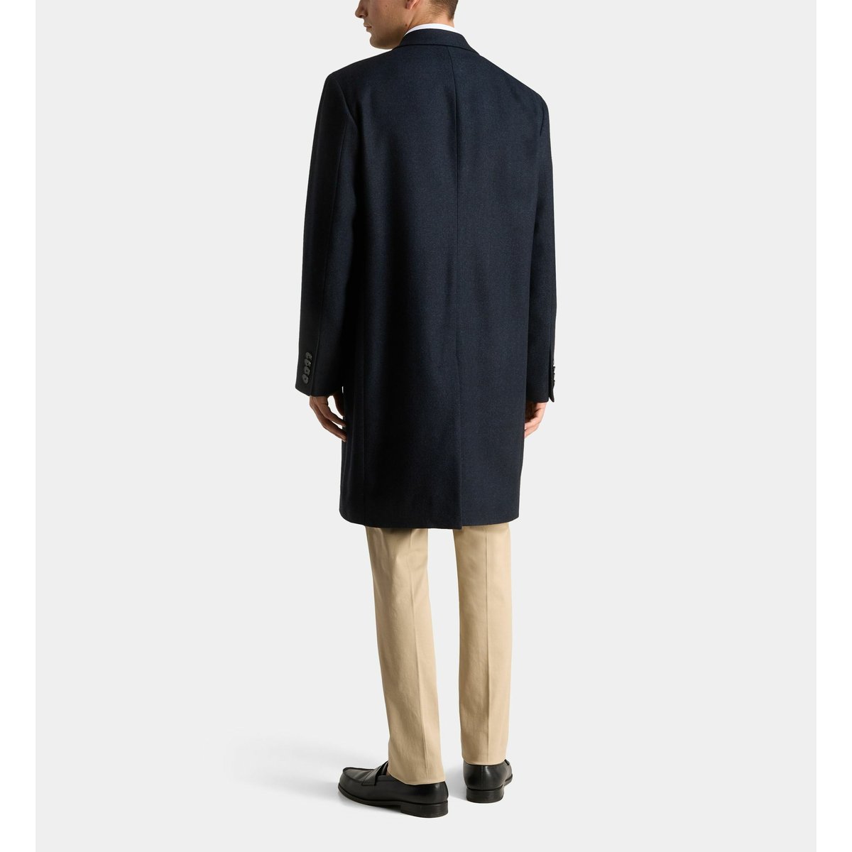 Manteau vilar mi-long en laine bleu marine, COMPTOIR GL