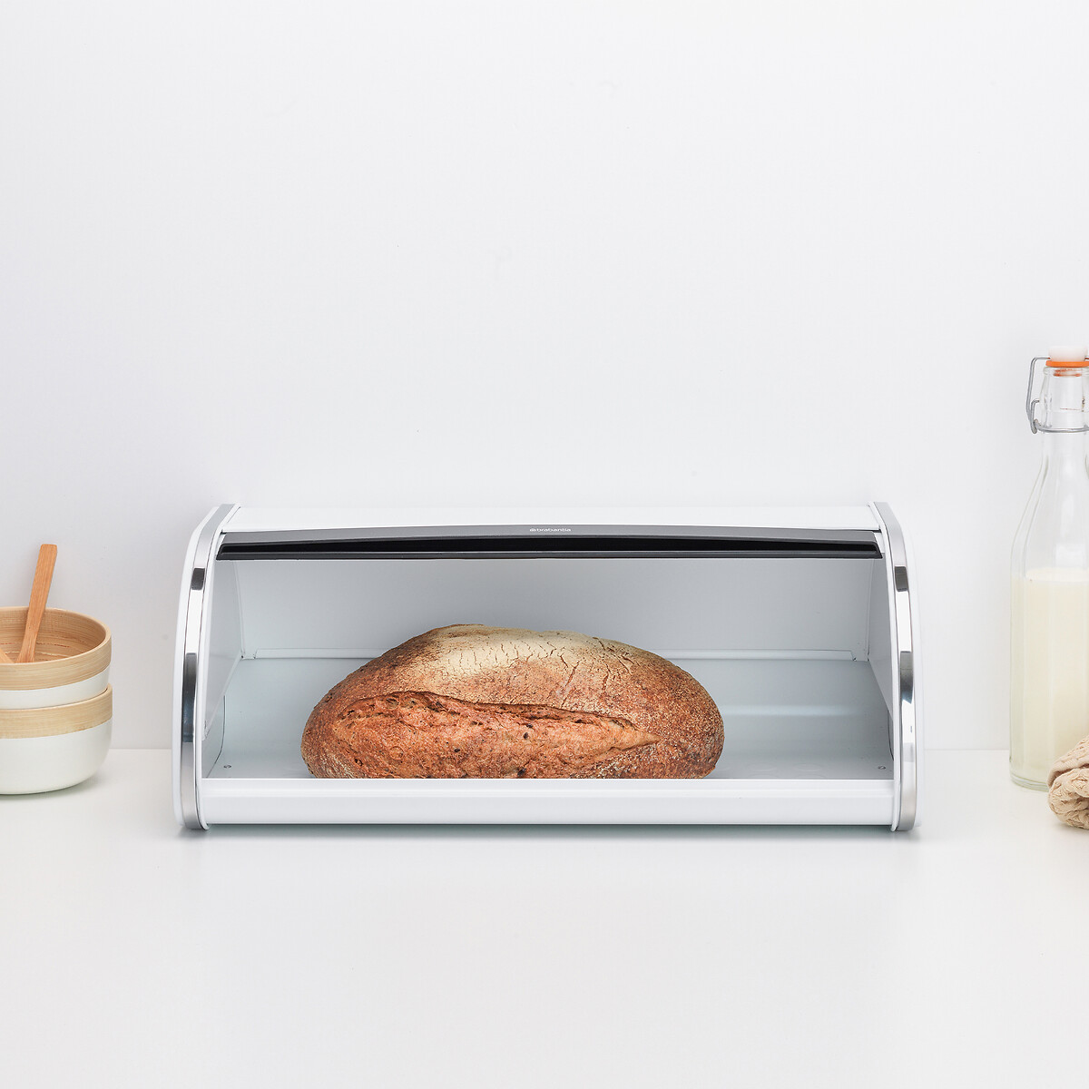 Roll Top Bread Bin white, BRABANTIA