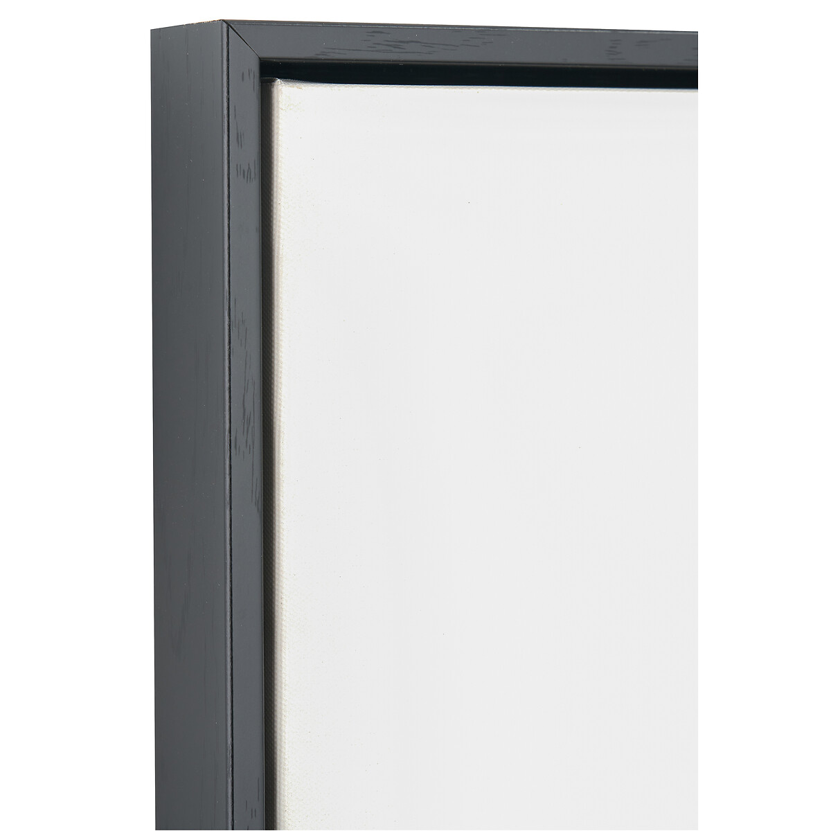 100 x 70cm Grey & White Abstract Canvas with Black Frame black/white, ÉDITÉ