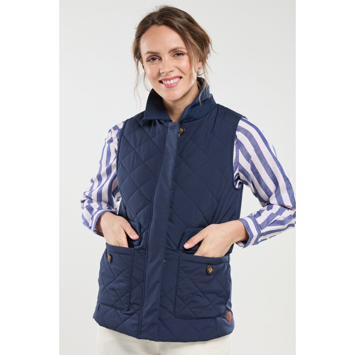 Veste sans manche BACCARAT marine, BERMUDES