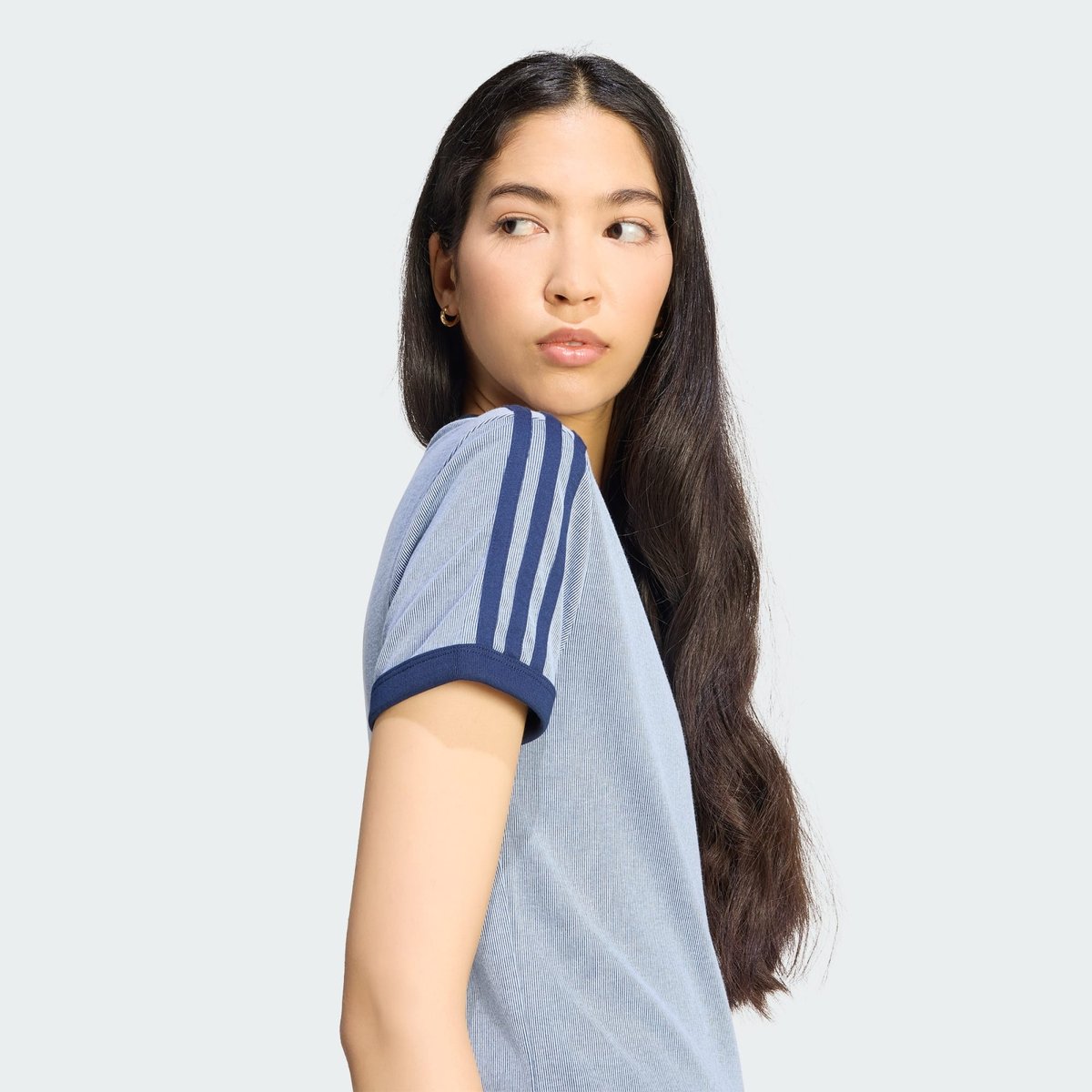 T-Shirt Chiné 3S Cali T-Shirt Chiné 3S Cali warm vanilla / bold gold / night indigo, adidas Originals
