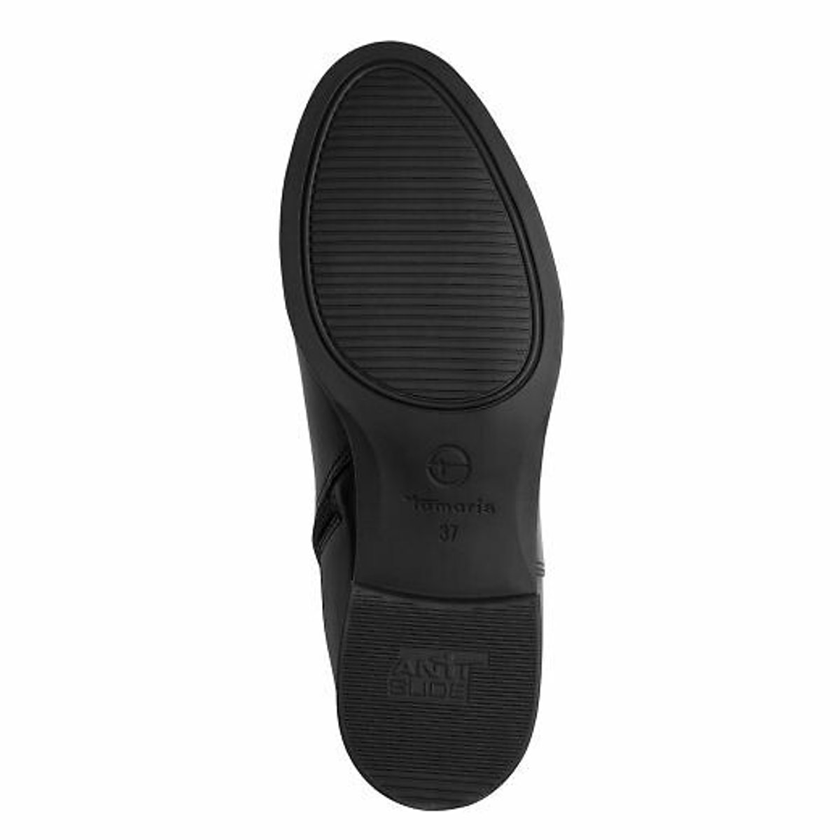 Bottines chelsea en cuir noir, TAMARIS