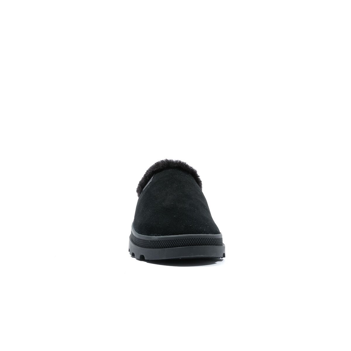 Sabots cuir fourrés Palladune Mule Warm noir, PALLADIUM