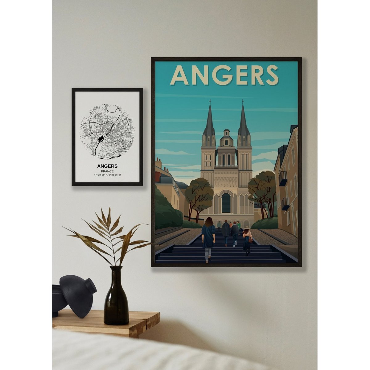 Affiche ville Angers 3 blanc, L'AFFICHERIE