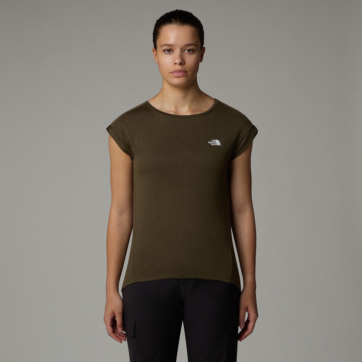 T-shirt de sport manches courtes Tanken kaki, THE NORTH FACE
