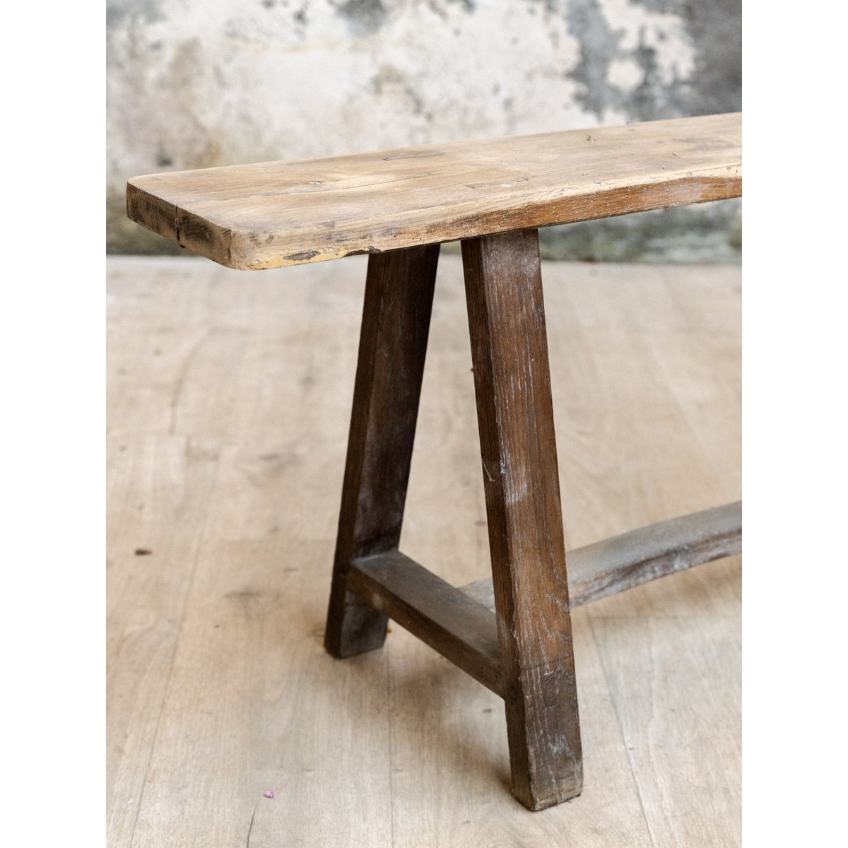 Banc en bois Antoine N°542 - Bon état bois clair, DEBONGOUT