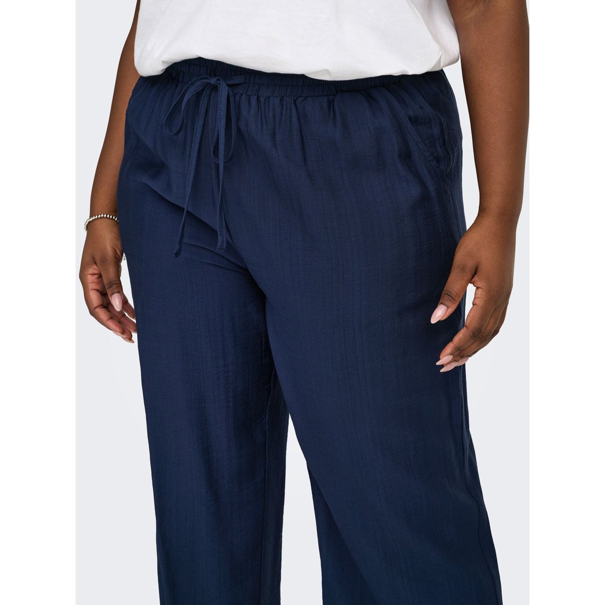 Pantalon À Jambe Large navy blazer, ONLY CARMAKOMA