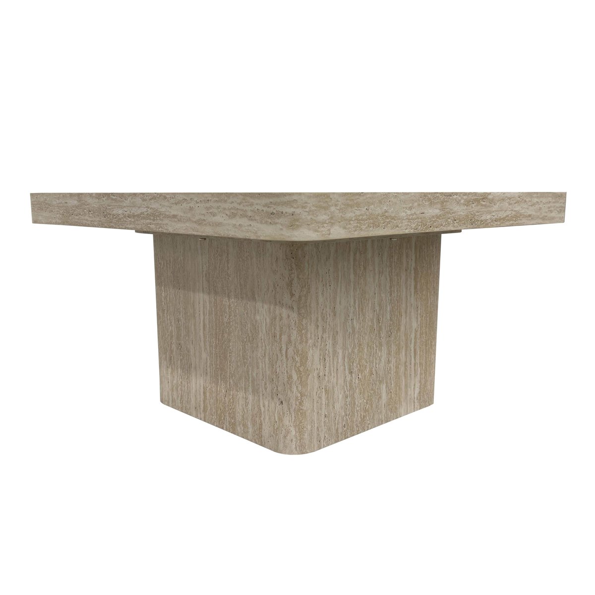 Table basse aspect naturel carrée 80 x 80 x 45 cm, PAULA bois, OVIALA