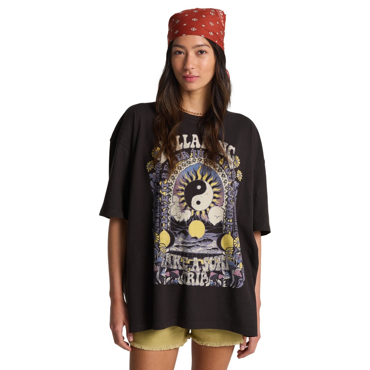 T shirt manches courtes SURF TRIP noir off black, BILLABONG