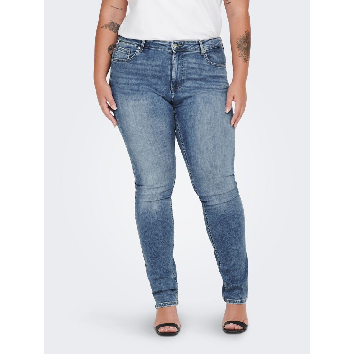 Jean Slim medium blue denim, ONLY CARMAKOMA