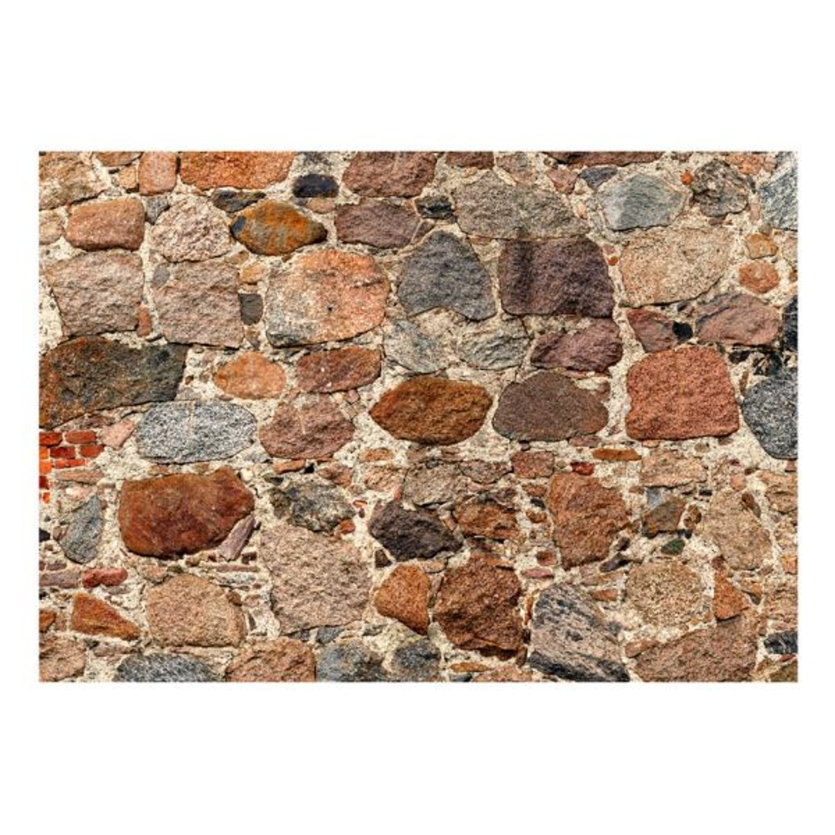 Papier peint intissé panoramique Stony Artistry gris / argent, EDEN