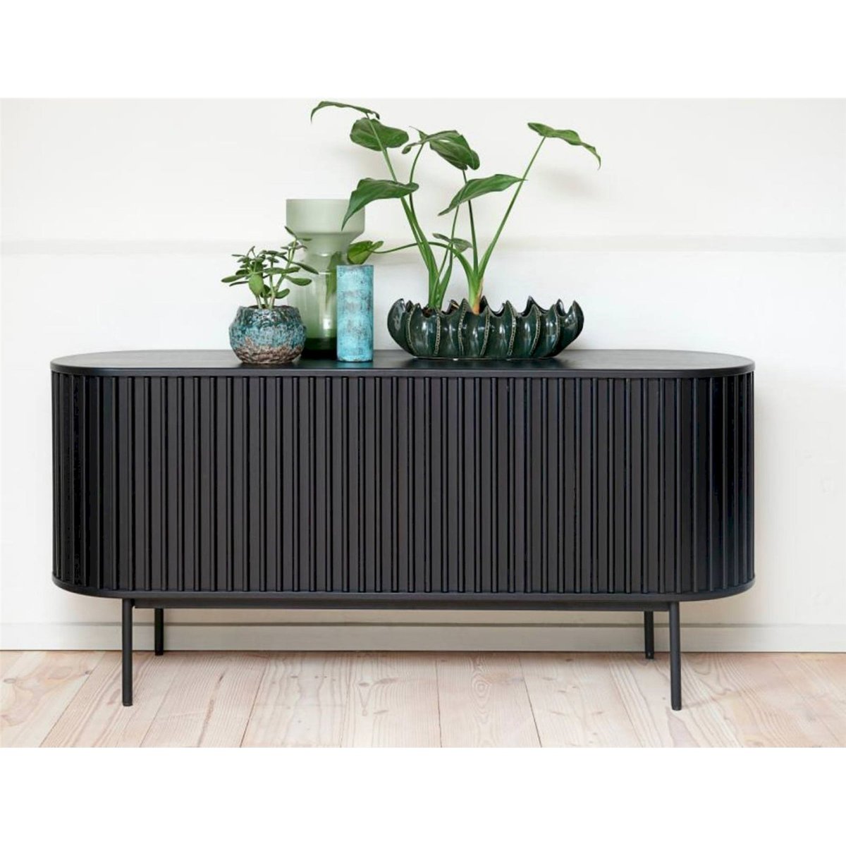 Buffet large collection OVITTIES noir chêne, RECOLLECTION