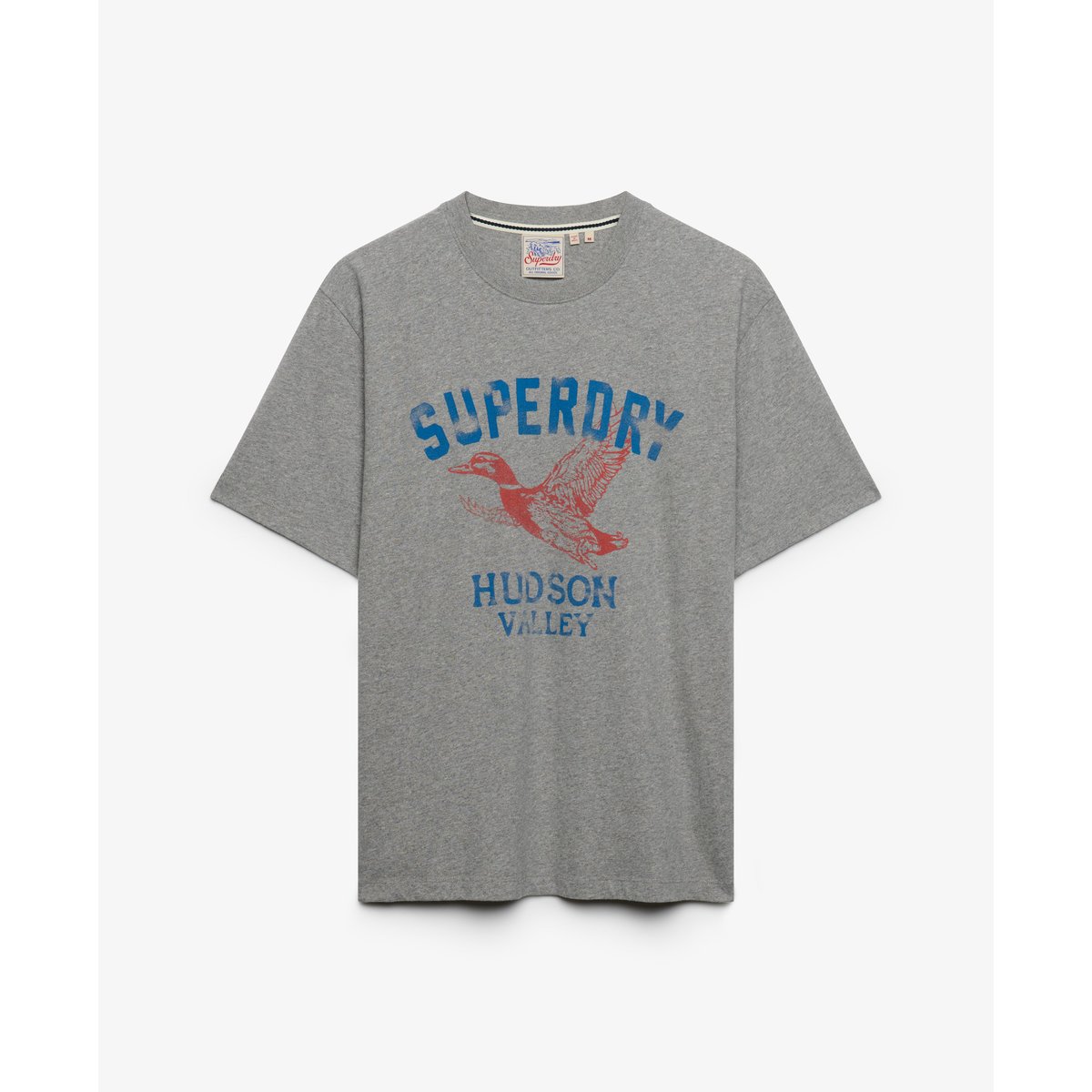 T-shirt Wild Frontier gris chiné vintage foncé, SUPERDRY