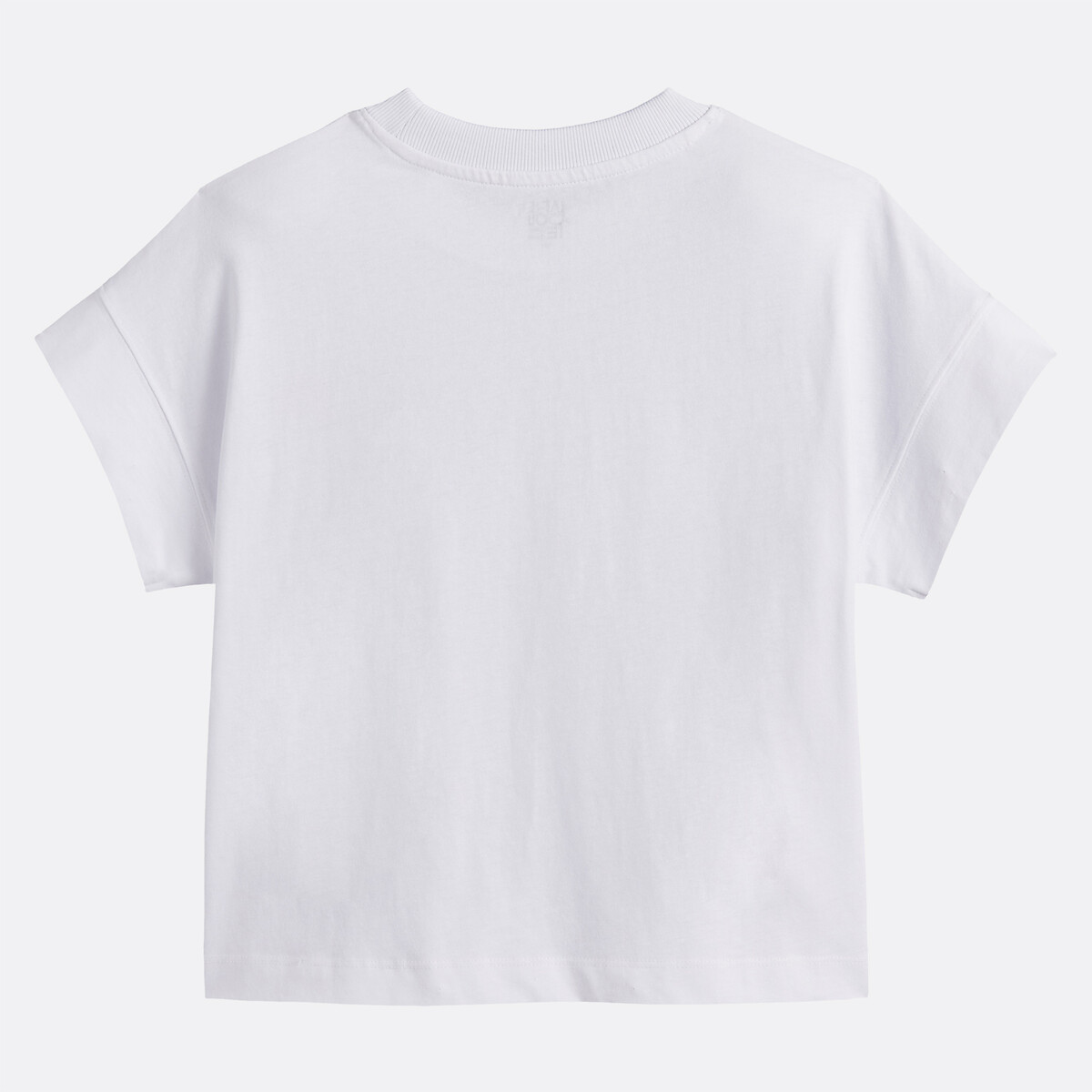 T-shirt imprimé effet patchs blanc, LA REDOUTE COLLECTIONS