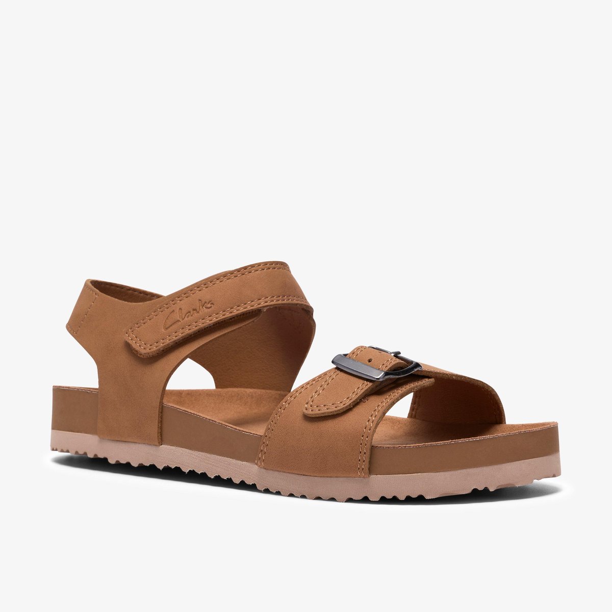 Sandales Synthétique Coupe Large BALI HEAT K marron, CLARKS