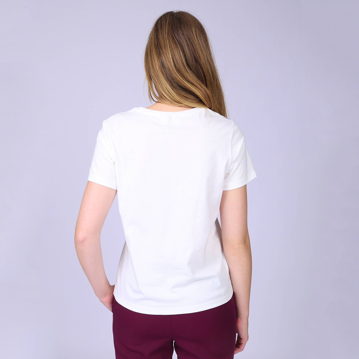 T-shirt café crème blanc casse, MISE AU GREEN