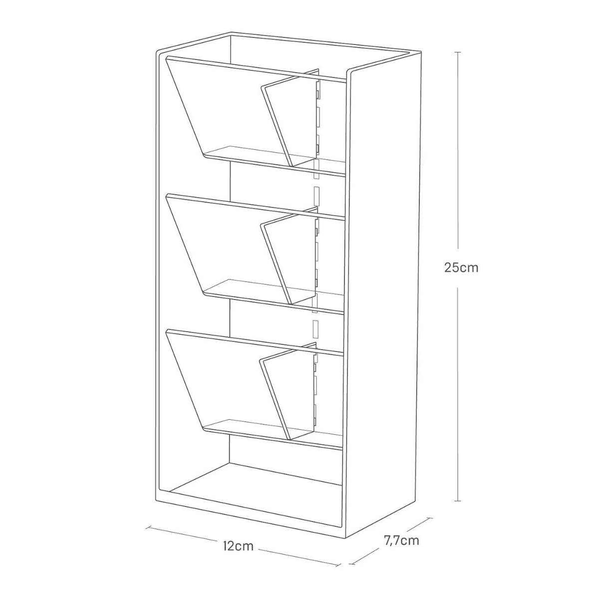 Rangement pour maquillage Tower blanc, YAMAZAKI