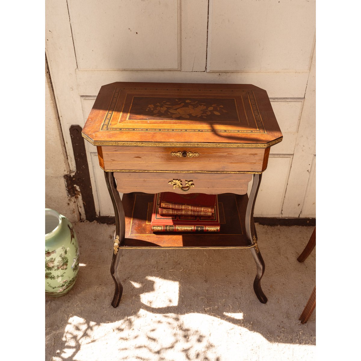 Coiffeuse Napoléon III en bois Louise N°322 - Bon état bois foncé, DEBONGOUT
