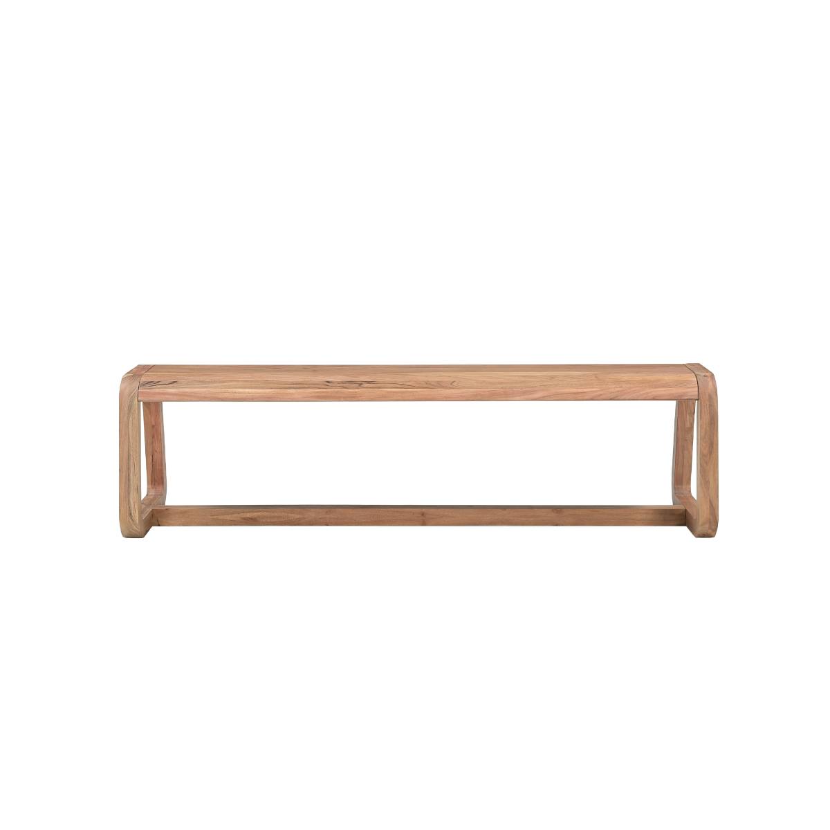 Banc en bois d'acacia KALANI bois clair, MADE IN MEUBLES