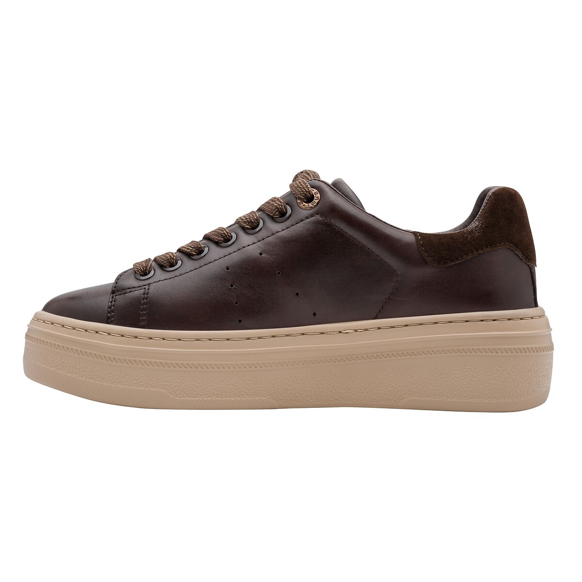 Baskets plateforme marron foncé, TAMARIS
