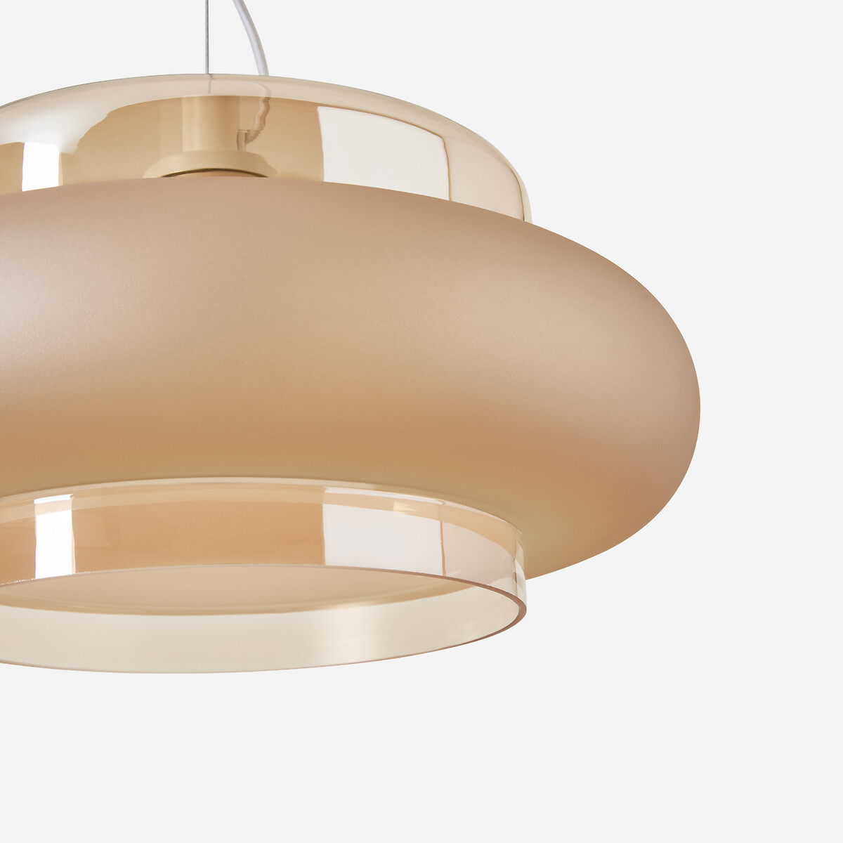 Triana 40cm Diameter Coloured Glass Ceiling Light amber, LA REDOUTE INTERIEURS