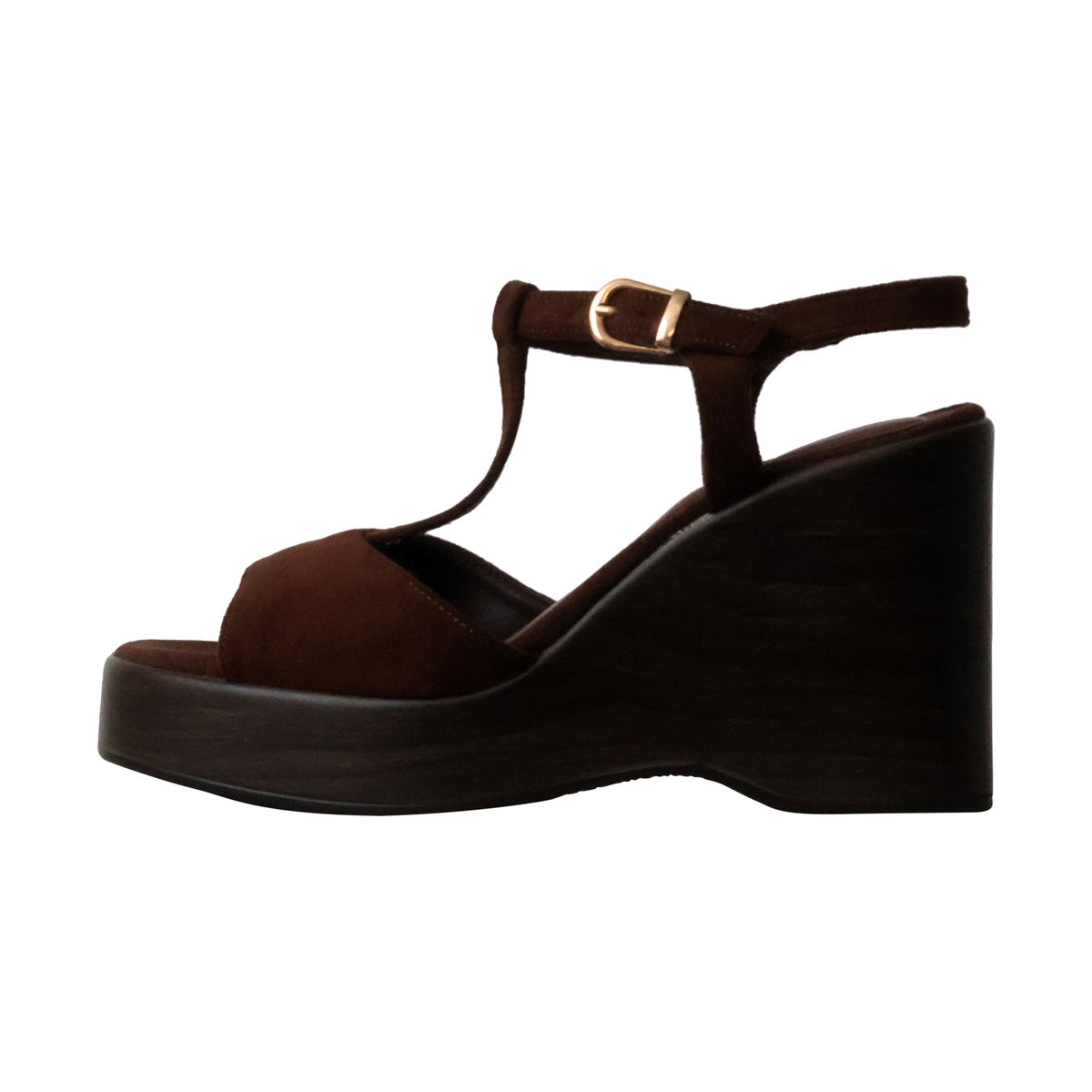 Sandales Compensées à Bride R And Be marron, ENZA NUCCI