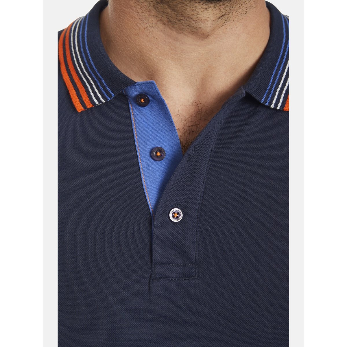 Polo VOLKBERT bleu foncé, JAN VANDERSTORM