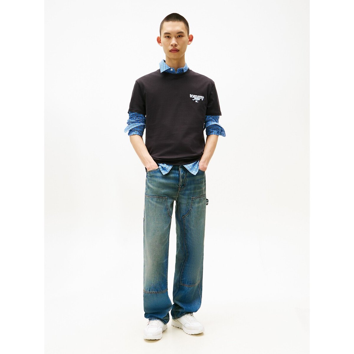 Regular Signature T-Shirt black, TOMMY JEANS