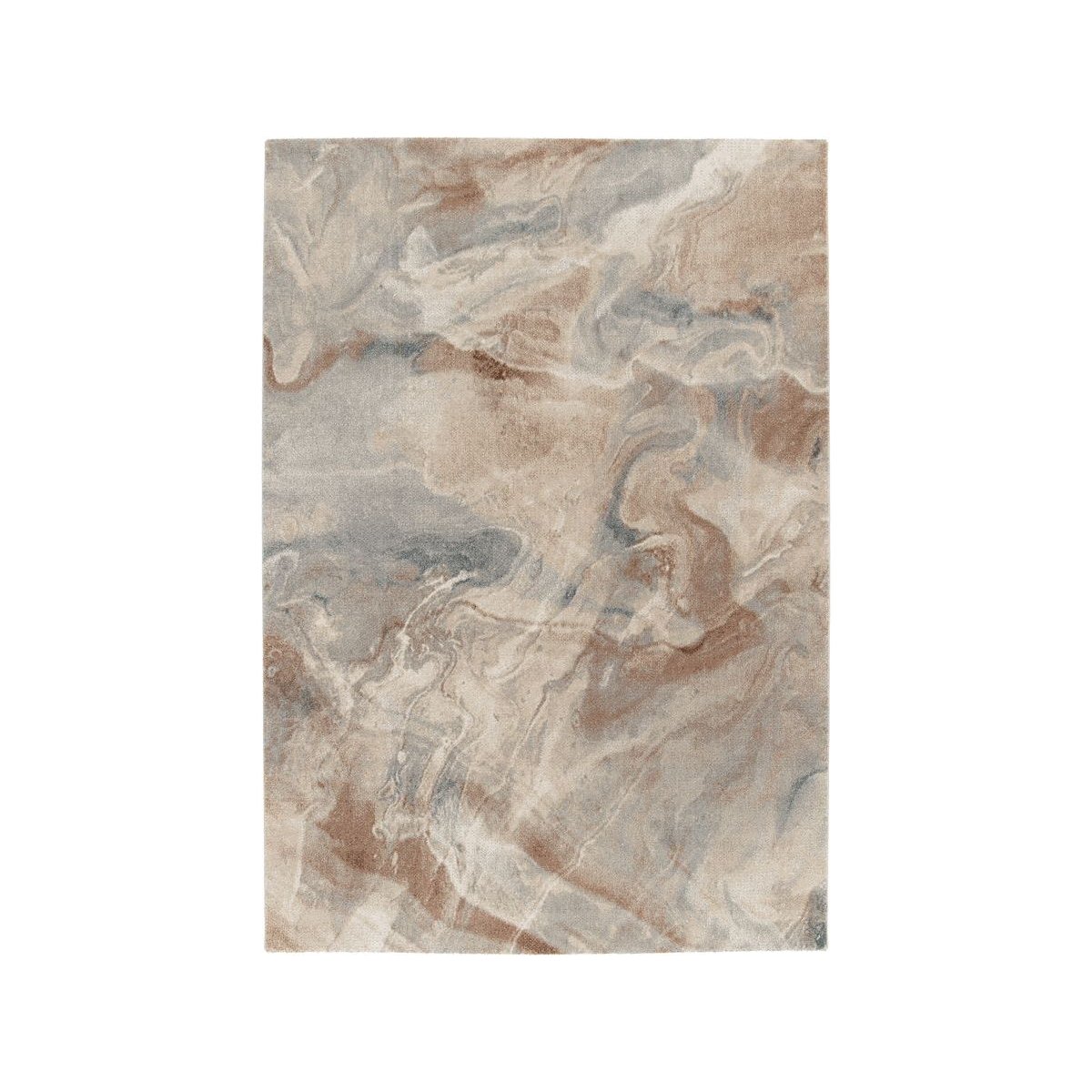 Tapis poils poils ras style , RIVIERE bleu, BOBOCHIC
