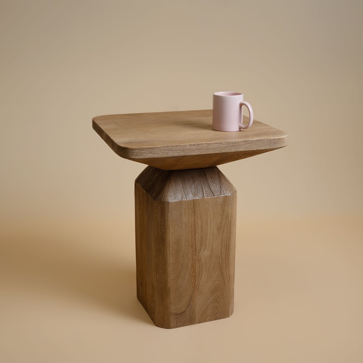 Roux Mango Wood Square Side Table light wood, ÉDITÉ
