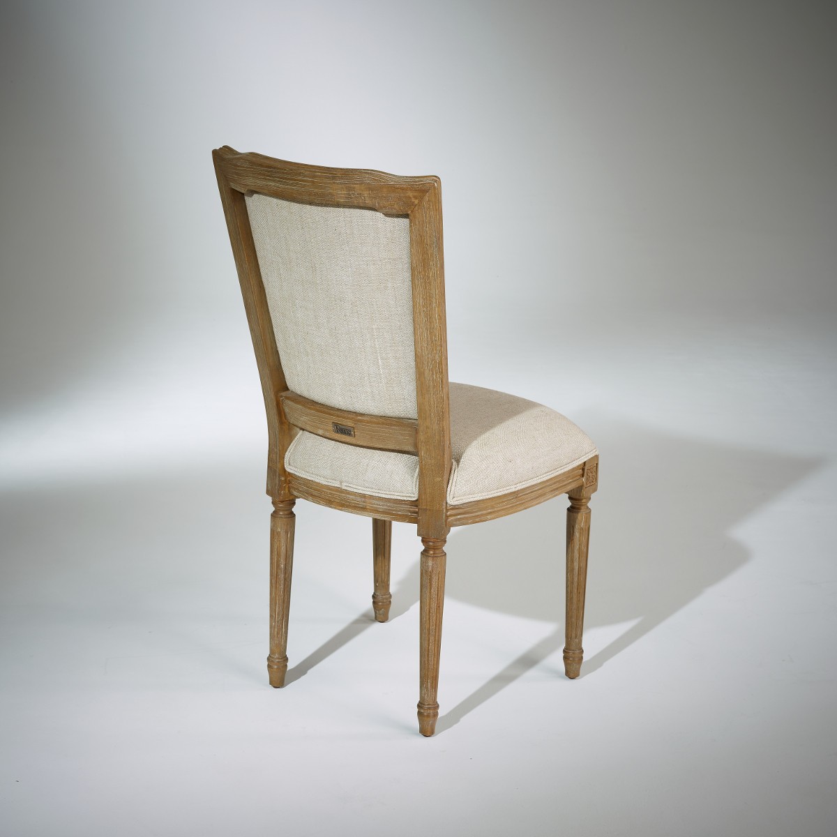 Lot de 2 chaises en bois et lin MARIE ANTOINETTE lin, ROBIN DES BOIS