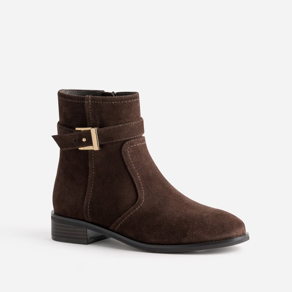 Boots en cuir LUNE chocolat, ERAM
