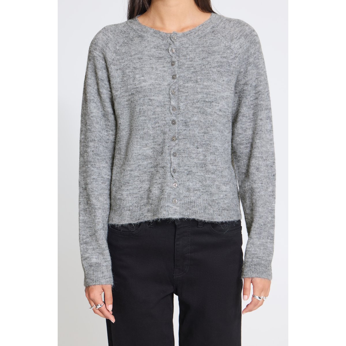 Á manches longues gris alloy melange, ICHI