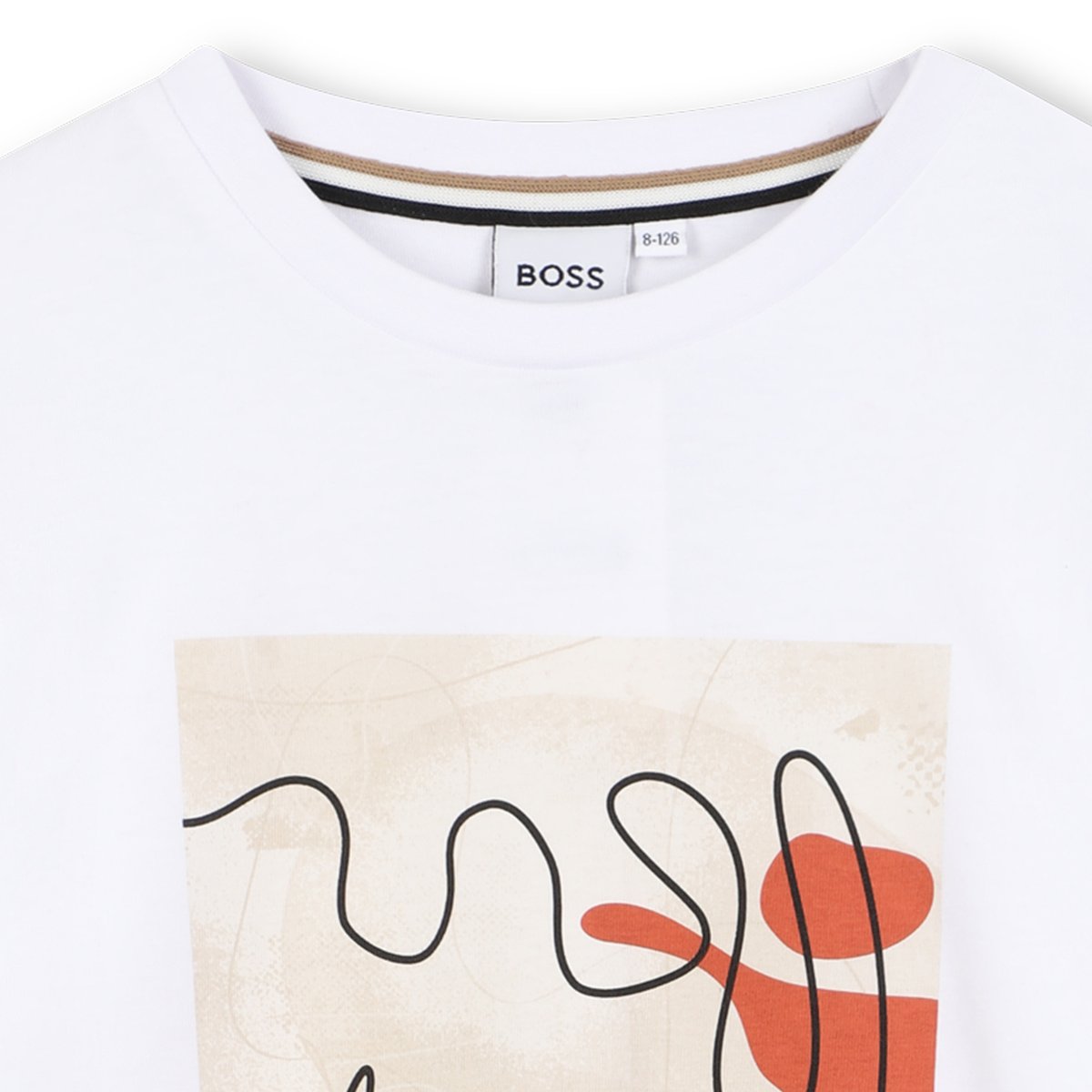T-shirts à manches longues blanc blanc, BOSS KIDSWEAR