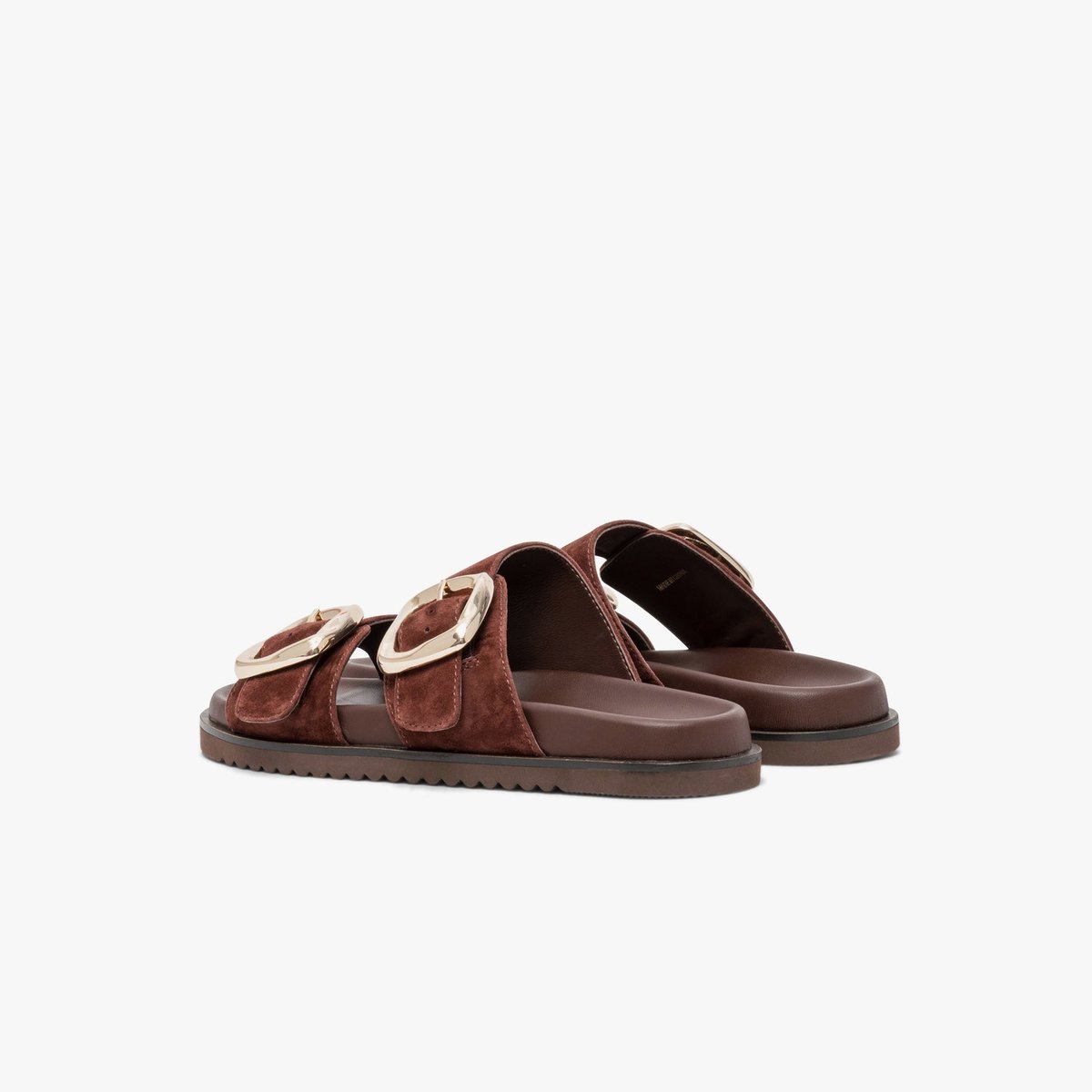Mule en cuir YAELLE rouge bordeaux, BOCAGE