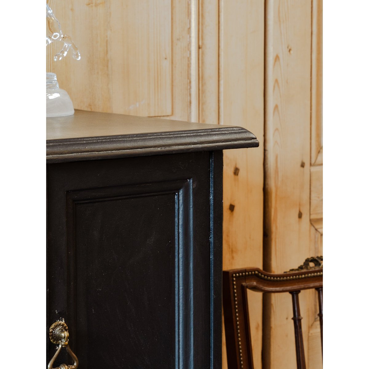 Secrétaire en bois noir Honoré N°193 - Bon état noir, DEBONGOUT