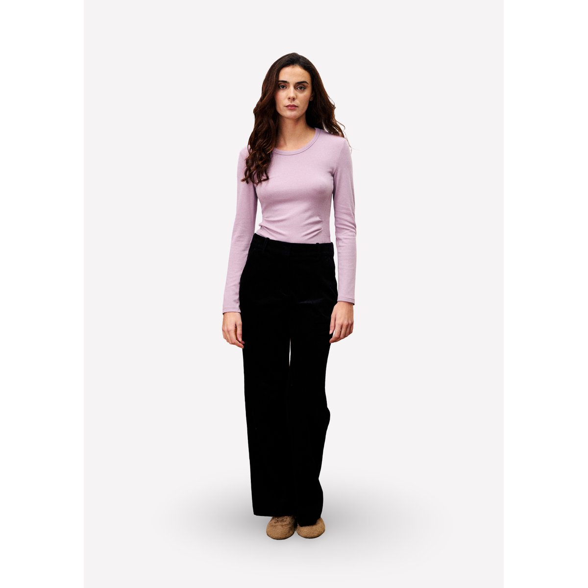 Pantalon en coton JONQUILLE noir, FRNCH